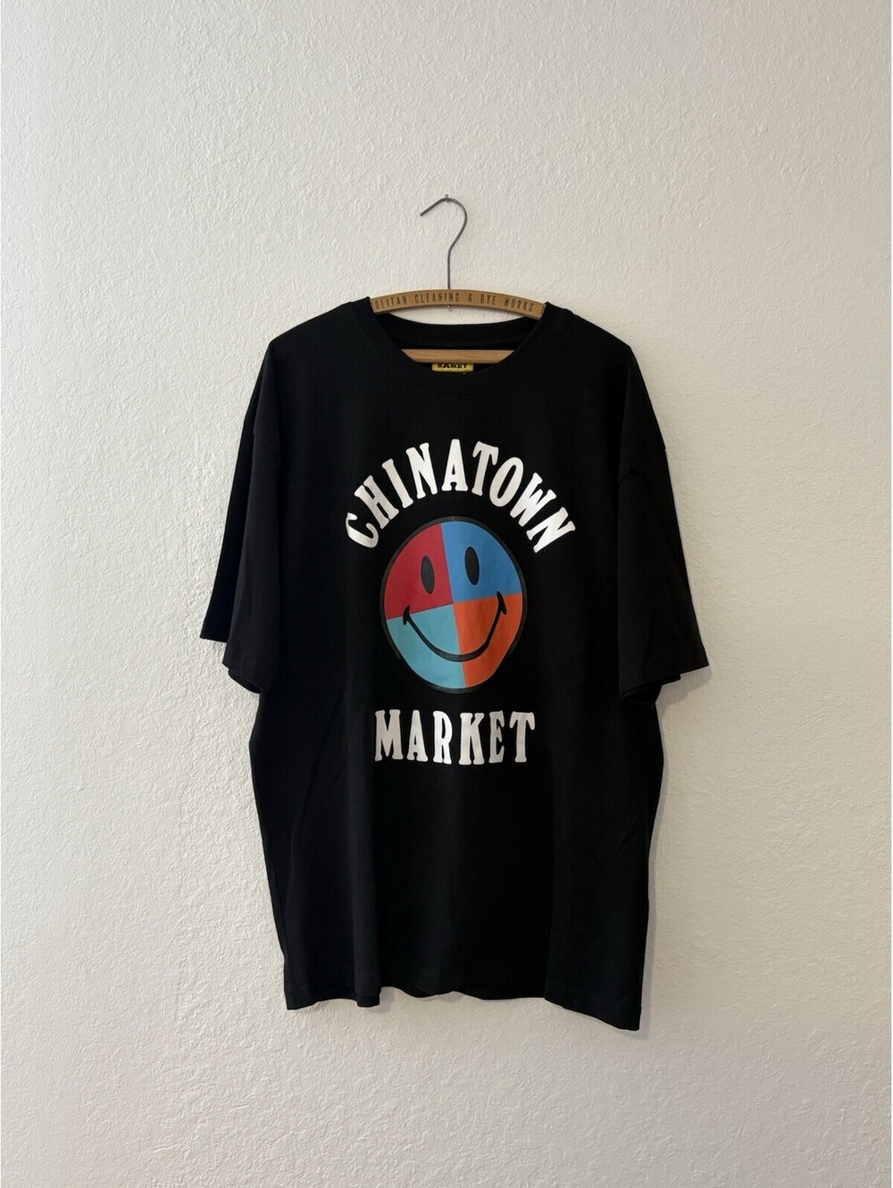 Chinatown Market Y2K Multicolor Smiley Face Black T Shirt Size Men’s XL